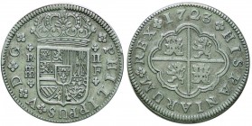 SPAGNA Felipe V (1700-1746) 2 Reales 1723 Segovia F – Cal. 1404 AG (g 6,11)
BB