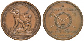 MEDAGLIE NAPOLEONICHE Medaglia 1797 BATAILLE DE CASTIGLIONE, COMBAT DE PESCHIERA – Opus: Lavy – AE (g 45,30 – Ø 43 mm) Bordo liscio. Colpetti al bordo...