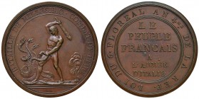 MEDAGLIE NAPOLEONICHE Medaglia 1796 BATAILLE DE MILLESIMO, COMBAT DE DEGO – AE (g 40,36 – Ø 43)
SPL
