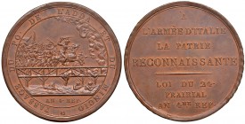 MEDAGLIE NAPOLEONICHE Medaglia 1796 PASSAGE DU PO, DE L’ADDA ET DU MINCIO – Opus: Salvirch – AE (g 29,93 – Ø 43 mm) Dalla nostra asta 38, lotto 338. S...