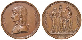 MEDAGLIE NAPOLEONICHE Medaglia 1797 L’INSUBRIA LIBERA – Opus: Vassallo, Salvirch – AE (g 35,68 – Ø 47 mm) Modesti difetti di conio al bordo
FDC...