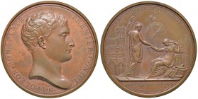 MEDAGLIE NAPOLEONICHE Medaglia 1802 Ristabilimento del culto – Opus: Andrieu – AE (g 66,79 - Ø 50 mm) Minimi colpetti al bordo. Graffietti al D/. Dell...
