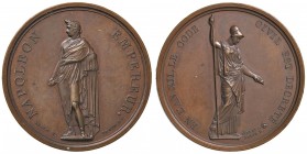 MEDAGLIE NAPOLONICHE) Medaglia 1804 EN L’AN XII LE CODE CIVIL EST DECRÉTÉ – Opus: Brenet, Denon – AE (g 38,27 – Ø 42 mm) Sul bordo (Mano) CUIVRE in in...