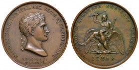 MEDAGLIE NAPOLEONICHE Napoleone Imperatore (1804-1814) Medaglia 1806 SAXONIA LIBERATA BORVSSIS DELETIS – Opus: Manfredini AE (g 45,00 – Ø 40 mm)
SPL...
