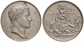 MEDAGLIE NAPOLEONICHE Medaglia 1806 BATAILLE D’JENA - Opus: Andrieu, Galle, Denon – AG (g 37,77 – Ø 40 mm) Colpi al bordo, graffi al D/
SPL