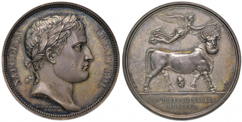 MEDAGLIE NAPOLEONICHE Medaglia 1806 CONQUETE DE NAPLES – Opus: Droz, Brenet, Den...