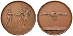 MEDAGLIE NAPOLEONICHE Medaglia 1815 RETOUR DE L’EMPEREUR – Opus: Andrieu, Brenet, Denon – AE (g 32,09 – 40 mm) Minimi colpetti al bordo e graffietti n...