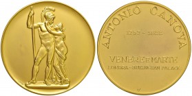 Antonio Canova Medaglia Venere e Marte – Opus: Cattaneo - MD (g 69,14 – Ø 62 mm) Colpetto al bordo
qFDC
