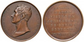 Antonio Canova Medaglia 1823 – Opus: Girometti - AE (g 64,48 – Ø 50 mm)
BB