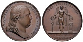 NAPOLI Medaglia 1816 Per le nozze del duca di Berry con la principessa reale Maria Carolina di Borbone – Opus: Andrieu , Brenet – AE (g 38,23 – Ø 40 m...
