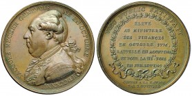 FRANCIA Medaglia 1789 J. Necker – Opus: Duvivier AE (g 32,76 – Ø 42 mm)
qSPL