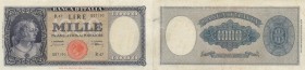 BANCONOTE 1.000 Lire 20/03/1947 R47 007190 Testina – Gig. 53A
SPL+