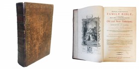 LIBRI DI PREGIO The Royal Universal Family Bible, ed. di Londra, 1780, pp. n.n., 38 x 24 cm Lista di nomi manoscritti in antiporta con date a partire ...