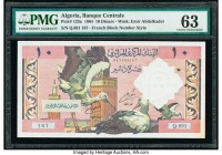 Algeria Banque Centrale d'Algerie 10 Dinars 1964 Pick 123a PMG Choice Uncirculated 63. Third party grading company mentions rust and minor stain.

HID...