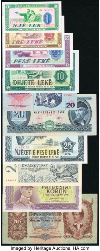 Algeria, Czechoslovakia and Hungary Group Lot of 20 Examples Crisp Uncirculated....