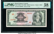 Brazil Banco Central Do Brasil 10,000 Cruzeiros ND (1966) Pick 182Ba PMG Choice About Unc 58. 

HID09801242017

© 2020 Heritage Auctions | All Rights ...