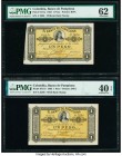 Colombia Banco de Pamplona 1 Peso 1883 Pick S711a; S711b Two Pick Variety Examples PMG Uncirculated 62; Extremely Fine 40 EPQ. 

HID09801242017

© 202...