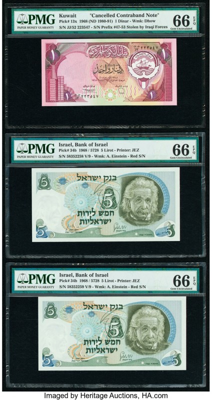 Egypt Central Bank of Egypt 20 Pounds 2015 Pick 65k PMG Gem Uncirculated 66 EPQ;...