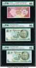 Egypt Central Bank of Egypt 20 Pounds 2015 Pick 65k PMG Gem Uncirculated 66 EPQ; Israel Bank of Israel 5 Lirot 1968 / 5728 Pick 34b Three examples PMG...