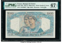 France Banque de France 1000 Francs 22.11.1945 Pick 130a PMG Superb Gem Unc 67 EPQ. 

HID09801242017

© 2020 Heritage Auctions | All Rights Reserved