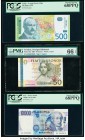 Great Britain, Italy, Romania, Serbia & Sweden Group Lot of 5 Graded Examples PCGS Superb Gem New 67PPQ; Superb Gem New 68PPQ (2); PMG Gem Uncirculate...