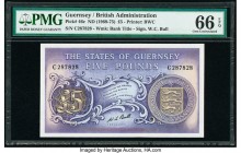 Guernsey States of Guernsey 5 Pounds ND (1969-75) Pick 46c PMG Gem Uncirculated 66 EPQ. 

HID09801242017

© 2020 Heritage Auctions | All Rights Reserv...