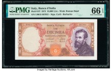 Italy Banco d'Italia 10,000 Lire 1973 Pick 97f PMG Gem Uncirculated 66 EPQ. 

HID09801242017

© 2020 Heritage Auctions | All Rights Reserved