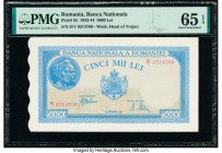 Romania Banca Nationala 5000 Lei 29.9.1943 Pick 55 PMG Gem Uncirculated 65 EPQ. 

HID09801242017

© 2020 Heritage Auctions | All Rights Reserved