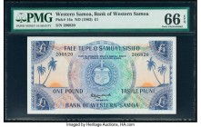 Western Samoa Bank of Western Samoa 1 Pound ND (1963) Pick 14a PMG Gem Uncirculated 66 EPQ. 

HID09801242017

© 2020 Heritage Auctions | All Rights Re...