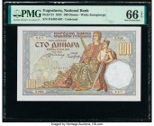 Yugoslavia National Bank 100 Dinara 15.7.1934 Pick 31 PMG Gem Uncirculated 66 EPQ. 

HID09801242017

© 2020 Heritage Auctions | All Rights Reserved