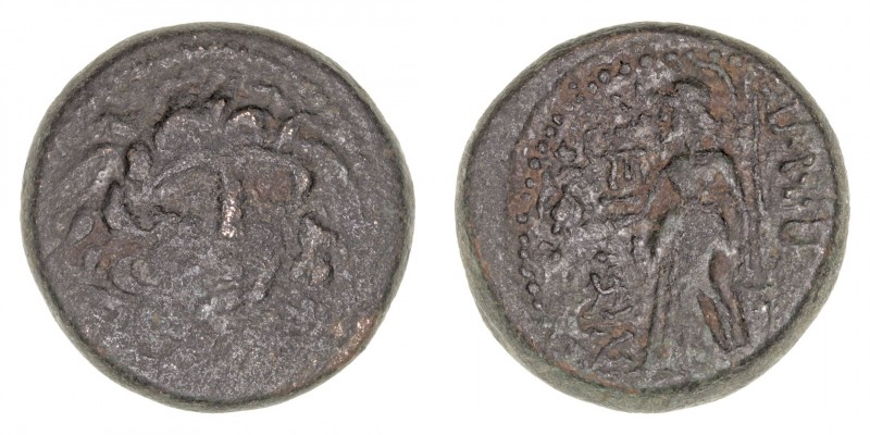Monedas Antiguas
Macedonia
AE-22. Anfipolis. (c. 148 a.C.). A/Cabeza de la Gor...