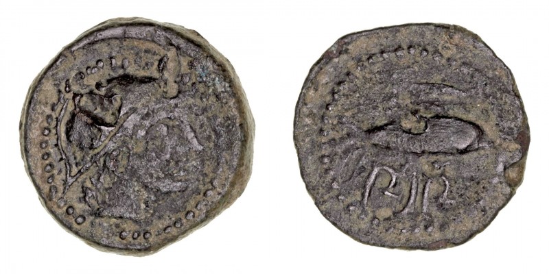 Monedas de la Hispania Antigua
Sexi, Almuñécar (Granada)
Semis. AE. (Entre 200...