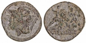 República Romana
Minucia
Denario. AE. Falso de época. 3.37g. (FFC.928 falso). Bonita pieza de buen arte. (MBC).