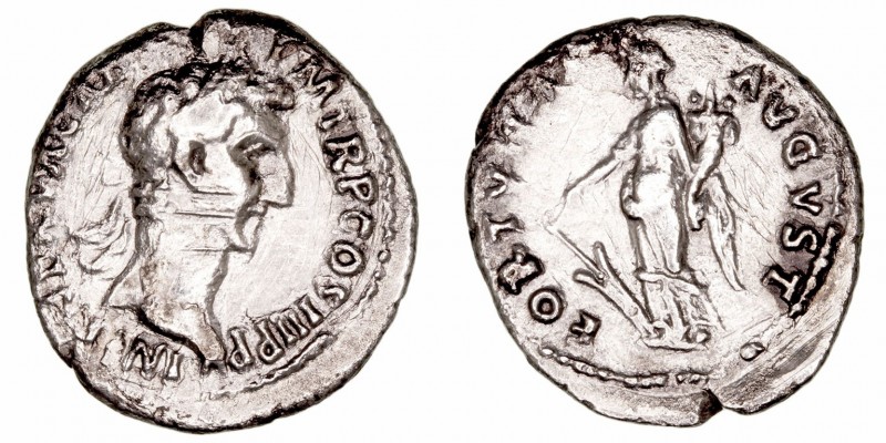Imperio Romano
Nerva
Denario. AR. (96-98). R/FORTVNA AVGVST. 2.73g. RIC.16. Ra...