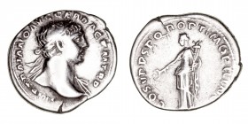 Imperio Romano
Trajano
Denario. AR. (98-117). R/COS.V P.P. S.P.Q.R. OPTIMO PRINC. 3.15g. RIC.-. MBC.