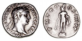 Imperio Romano
Trajano
Denario. AR. Roma. (98-117). R/P.M. TR. P. COS. IIII P.P. 3.32g. RIC.49. MBC+/MBC.