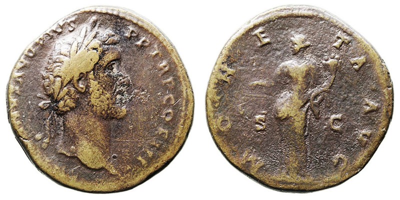 Imperio Romano
Antonino Pío
Sestercio. AE. (138-161). R/MONETA AVG. S.C. 24.96...