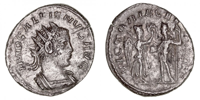 Imperio Romano
Galieno
Antoniniano. VE. Samosata. (253-268). R/VICTORIA AVG. 3...