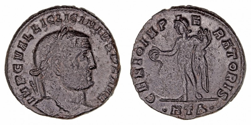 Imperio Romano
Licinio
Follis. AE. (313-316). R/GENIO IMPERATORIS, en exergo H...
