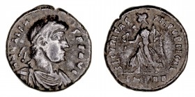Imperio Romano
Valente
Centenional. AE. (364-378). R/SECVRITAS REI PVBLICAE, en exergo SM-RB. 2.84g. MBC-.