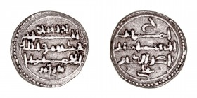 Monedas Árabes
Imperio Almorávide
Alí ben Yusuf
Quirate. AR. Con Tasfín. 0.96g. V.1827. MBC.