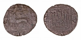 Monedas Medievales
Corona Castellano Leonesa
Alfonso X
Óbolo. VE. León. Con L en la puerta del castillo. 0.49g. AB.284. BC+.