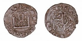Monedas Medievales
Corona Castellano Leonesa
Alfonso X
Maravedí Prieto. VE. Sin marca de ceca. 0.63g. AB.276. MBC.