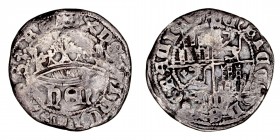 Monedas Medievales
Corona Castellano Leonesa
Enrique IV
1/2 Real. AR. Segovia. Con acueducto en la parte inferior del eje. 1.55g. AB.725. Suave pát...