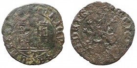 Monedas Medievales
Corona Castellano Leonesa
Enrique IV
Maravedí. AE. Toledo. Con T bajo el castillo. 2.14g. AB.807. (BC+/BC-).
