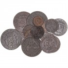 La Peseta
Lotes de Conjunto
Lote de 16 monedas. AE. Céntimo 1870, 1906 SLV y 1912, 2 Céntimos 1870, 1904, 1905, 1911 y 1912, 5 Céntimos 1870, 1877, ...