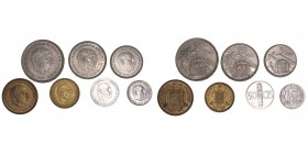 La Peseta
Estado Español
Serie FNMT 1971. 7 valores (falta la moneda de 100 ptas.). (Cal.160). Por el plástico de la tira las monedas presentan páti...