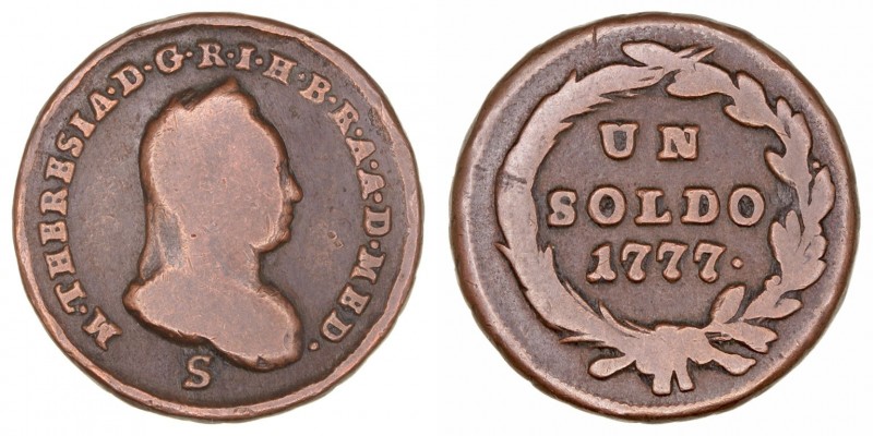 Monedas Extranjeras
Austria María Teresa
Soldo. AE. 1777 S. 7.07g. Her.1865. E...