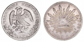 Monedas Extranjeras
Méjico
8 Reales. AR. Guadalajara JS. 1890. 27.06g. KM.377.6. MBC+.