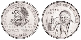 Monedas Extranjeras
Méjico
5 Pesos. AR. 1953. Año de Hidalgo. 27.82g. KM.468. MBC+.